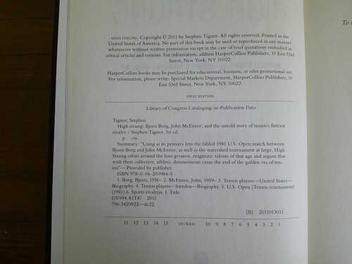 High Strung: Bjorn Borg, John McEnroe... by Stephen Tignor SIGNED 1st/1st FINE - Picture 6 of 6