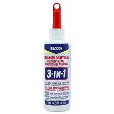 3-in-1 Advanced Craft Glue - Fast-Drying, Crystal Clear Adhesive for Wood, Ce...