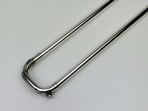 Vintage E.K. Blessing Silver Plated Trombone in Excellent Condition Made in USA! - Picture 21 of 24