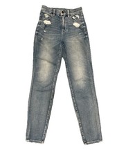 American Eagle Dream Jean Med Wash Curvy Super Hi-Rise Jegging Skinny Sz 00 Reg