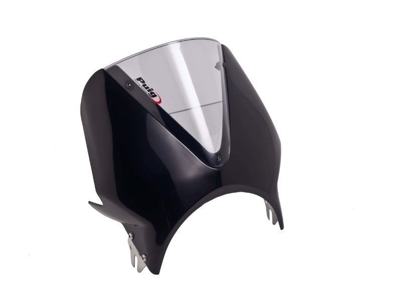 Puig Blk Fairing+Lght Smoke Vision Screen Royal Enfield Continental GT 650 21-25
