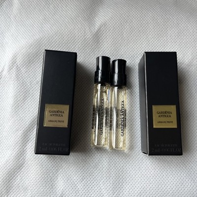 ARMANI PRIVE GARDENIA ANTIGUA EDT Dabber Vial Sample  (2) 0.06oz /2ml EA NIB