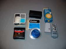 Large Lot Of Vivitar Lens, Flash Attachment  Wireless Triggering Unit