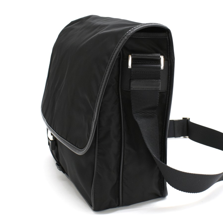 PRADA Shoulder Bag Triangle Logo Plate Messenger & Crossbody Bag Nylon T10K thumbnail 2