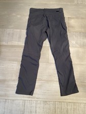 Wrangler ATG All Terrain Gear Men Pants 36x32 Gray Stretch Nylon Belted Outdoors