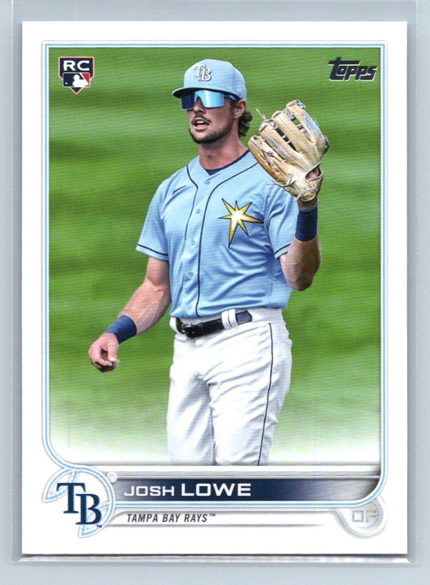 2022 Topps Josh Lowe #479b Tampa Bay Rays SP Image Variation