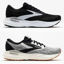 Brooks Mens Adrenaline GTS 24 Black/ White Running Shoes Sneakers Sz 7.5-14