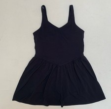 Aerie Offline Pleated Athletic Black Dress XL Romper NWOT Tennis Shorts Bra