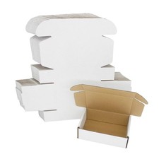 ELAZEKES 6x4x2 Shipping Boxes, Corrugated Mailer Small 6"x4"x2", White