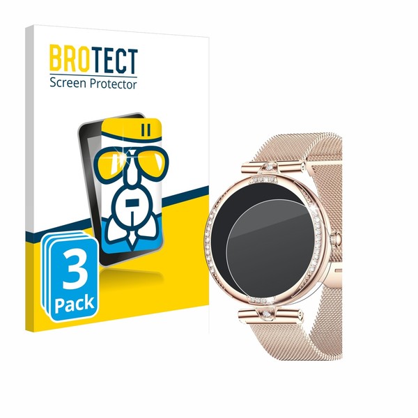 "3X Panzerfolie Schutzglas FüR Shepatio Smartwatch 1.19\" Displayschutz"-image
