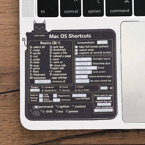 Autocollant de raccourci clavier pour système Mac OS, 1 pièce - Bild 11 von 11