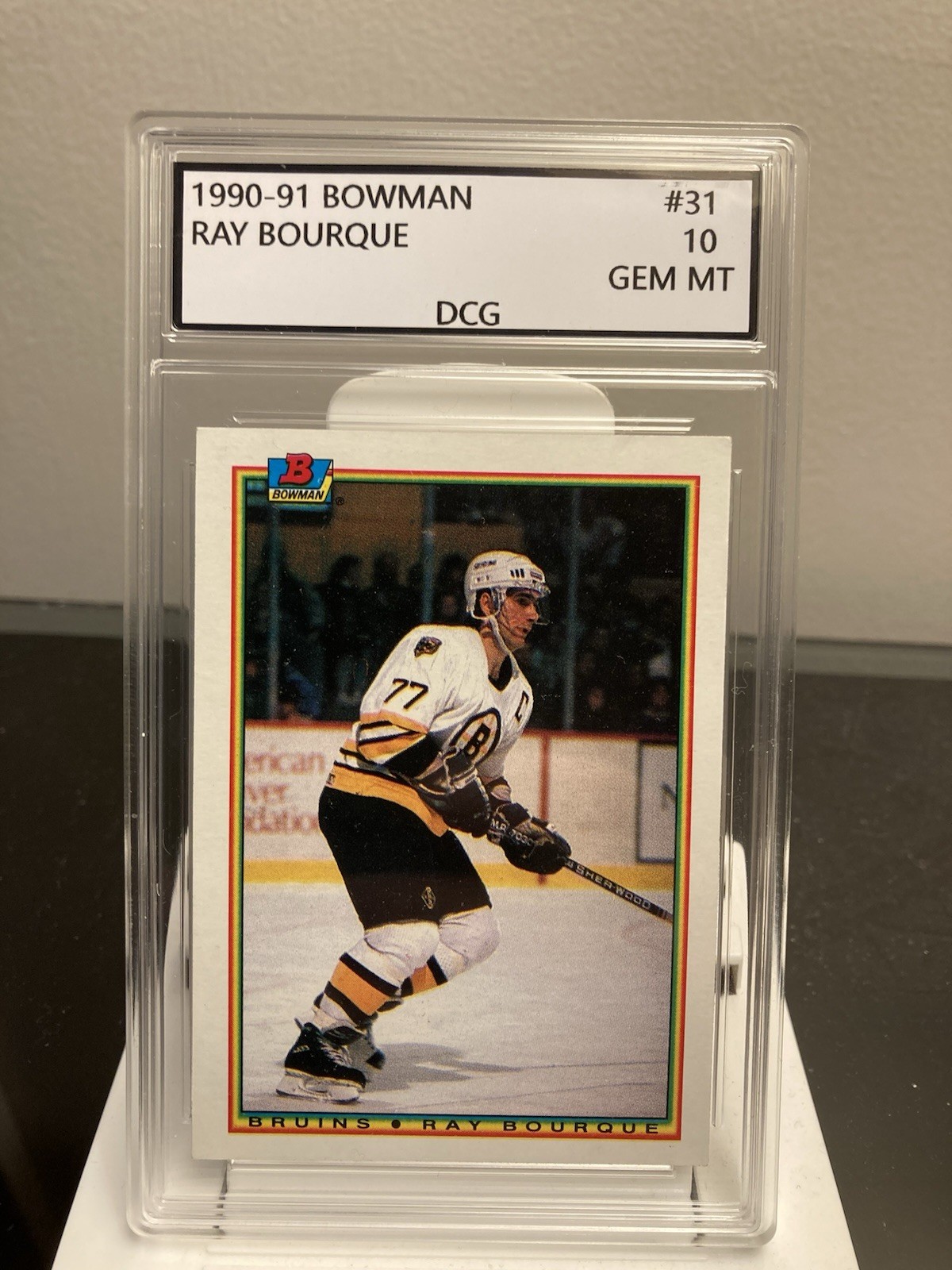 1990-91 Bowman Ray Bourque #31 Boston Bruins