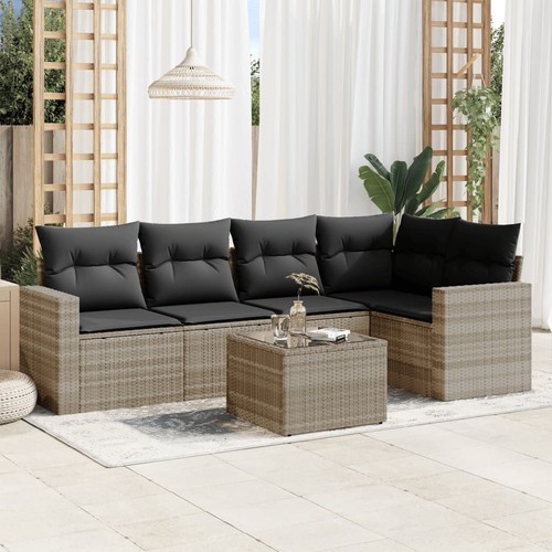 Garten Sofagarnitur Kissen Gartenmöbel Lounge Sofa Sitzgruppe Poly Rattan vidaXL - Bild 12 von 96