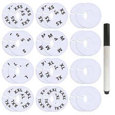 Clothing Rack Size Dividers 25 Pcs Pre-Labeled XXS-XXXL Blank Dividers