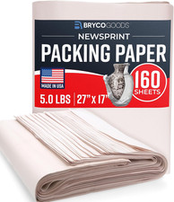 Newsprint Packing Paper Sheets for Moving 27x17 Inches 160 Sheets in USA