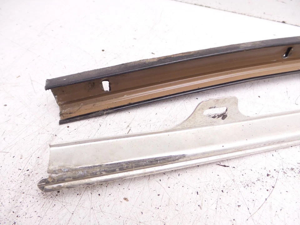70-81 Camaro Side Window Tracks for Weather Seals Drip Rail B Pillar Trims Pair - Image 2 of 4
