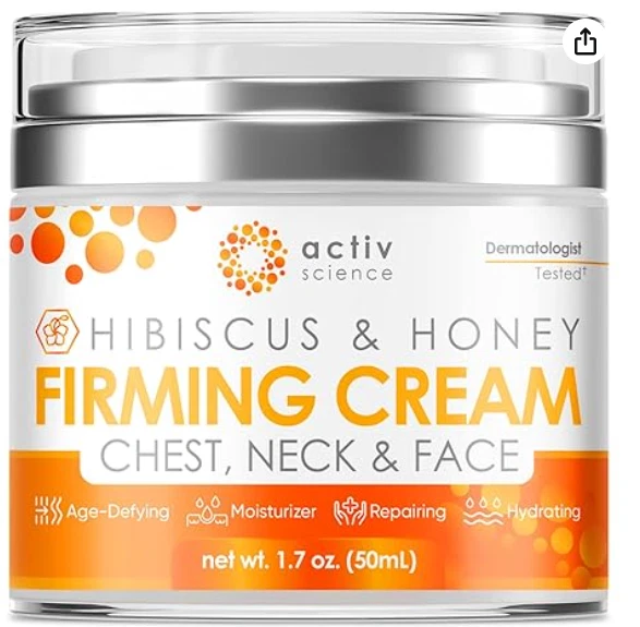 Hibiscus & Honey Firming Cream, Neck Firming Cream, Skin Tightening Cream, Skin