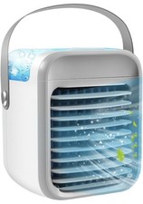 Portable Air Conditioner Cooler Mini 3-in-1 Fan 7 LED Lights for Home