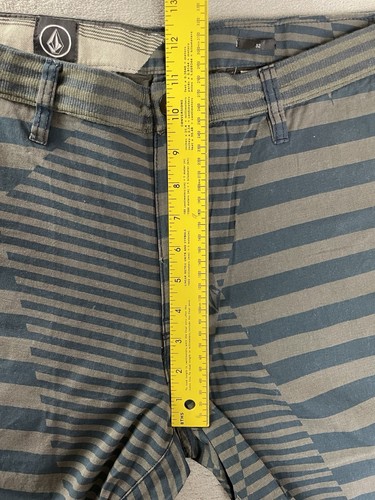 VOLCOM STONE GRAPHITO SHORTS Men’s Sz 32 Blue Gray Stripe Casual Walking NWT NEW - Picture 15 of 20