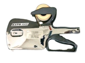 Sato KSA4705 Price Label Gun Labeler Chrome Made In Japan Rare EUC