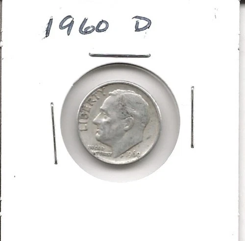 1960 d roosevelt silver dime