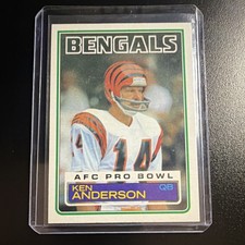 Topps 1983 Ken Anderson #232 Cincinnati Bengals AFC Pro Bowl Football Card