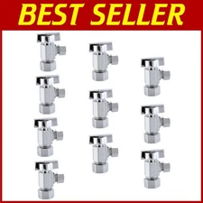 10-Pack Quarter Turn Angle Stop Valves