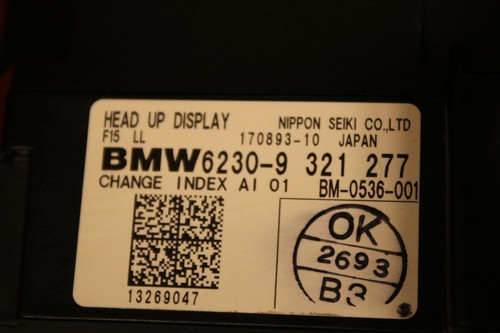 Head-up Dispaly HUD Unit OEM BMW F15 X5 2014-2018 62309321277 - Picture 7 of 7