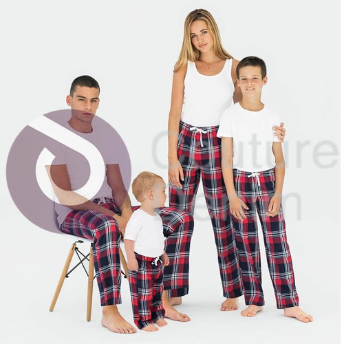 Family Matching Tartan PJs Lounge Pants 