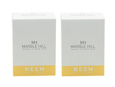MARBLE HILL Gentle dry itchy sensitive skin soap eczema psoriasis - Neem Shea Butter 100g x2