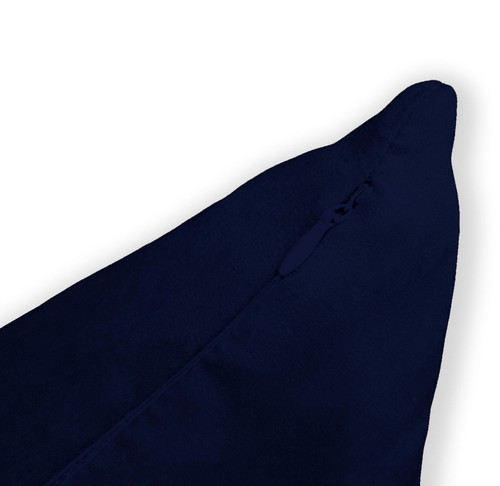 Mf67a Navy Blue Smooth Silky Soft Velvet Cushion Cover/Pillow Case Custom Size - Picture 4 of 7