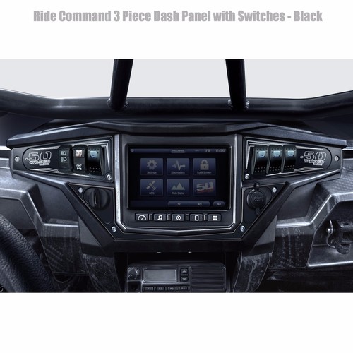 RZR Billet Dash Panel Switch Plate Combo Ride Command XP1000 Turbo Stealth Black - Picture 4 of 7