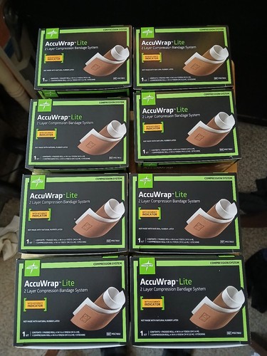 Medline AccuWrap Lite 2 Layer Compression Bandage System “NEW” -- Lot of 8