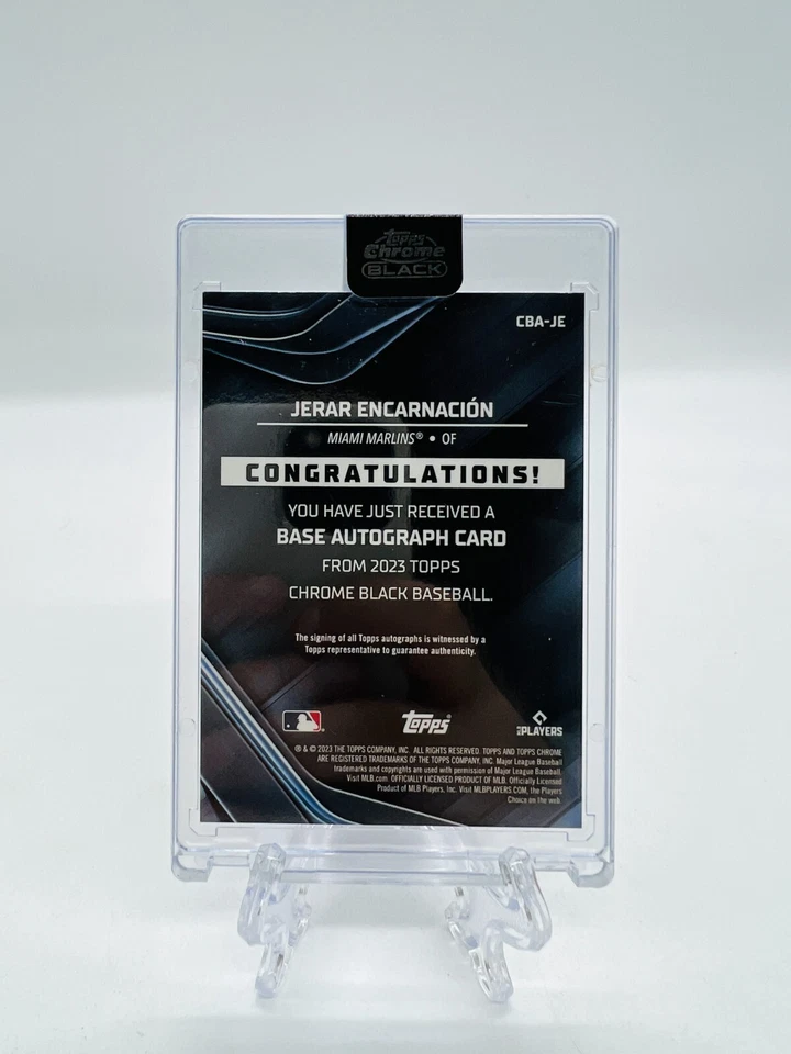 2023 Topps Chrome Black Jerar Encarnacion Rookie Auto #CBA-JE RC - Image 2 of 2