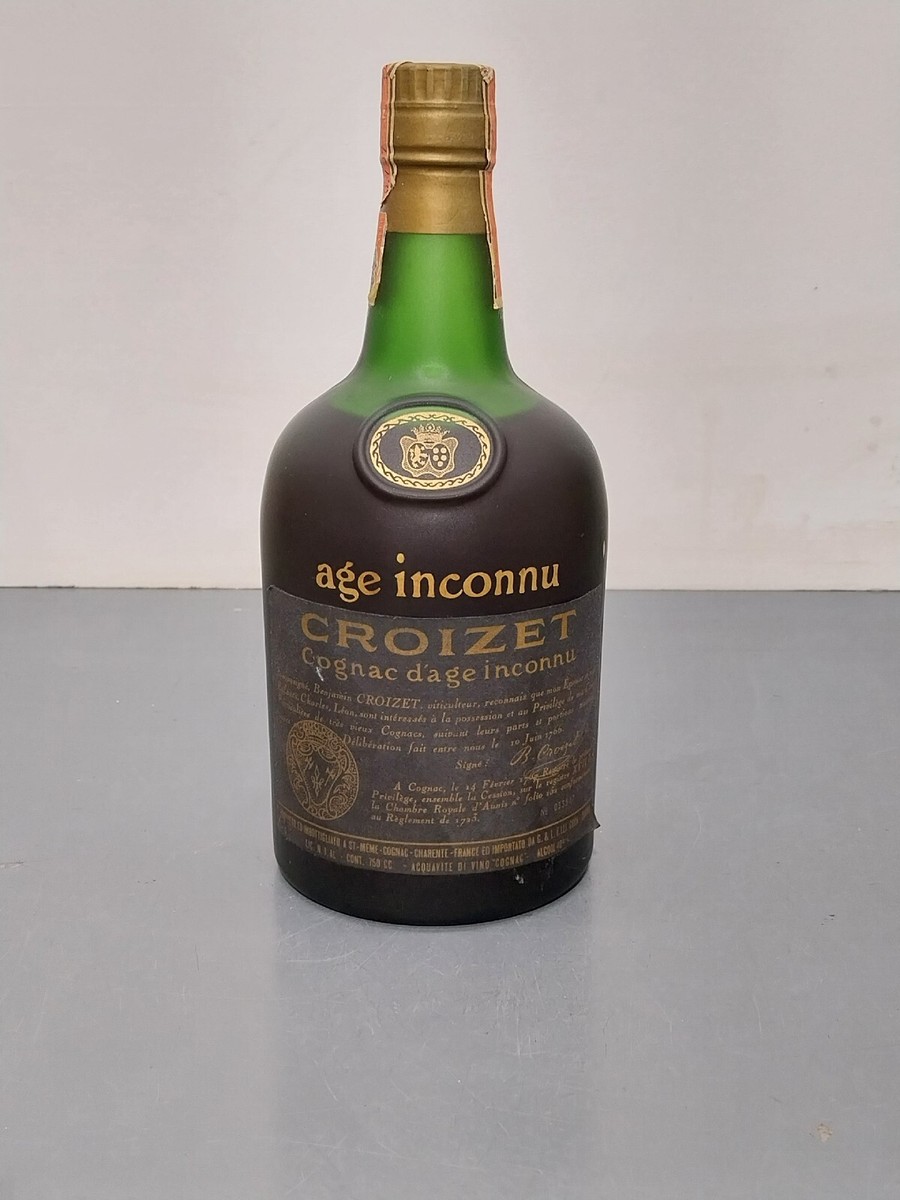古酒　CROIZET Cognac âge inconnu 40% Croizet Cognac d'âge inconnu - 1960s (40%, 75cl) – Old