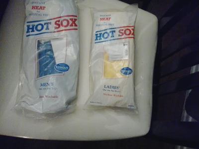 DUPONT THERMOLITE THIN INSULATION  HOT SOX INSTANT HEAT FOR FREEZING FEET new