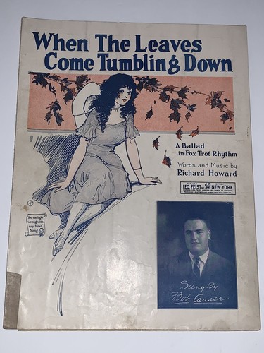 When The Leaves Come Tumbling Down A Baklad In Fox Trot Rhythm Words And... - 第 1/3 張圖片