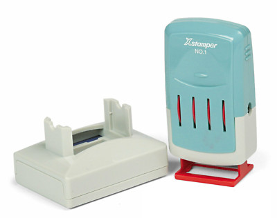 Xstamper VersaDater Message Dater 2 1/8 x 1 5/16 FAXED Blue/Red 66213 NEW