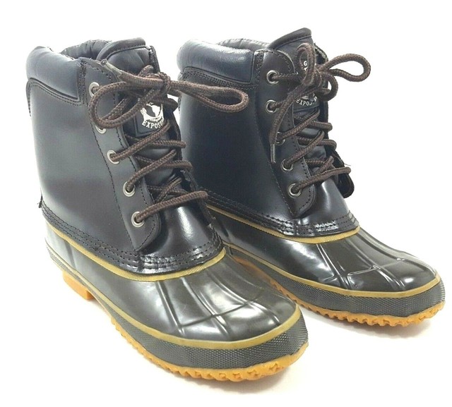 RUGGED EXPOSURE Women's Dark Brown Winter Duck Boots Size 5 eBay