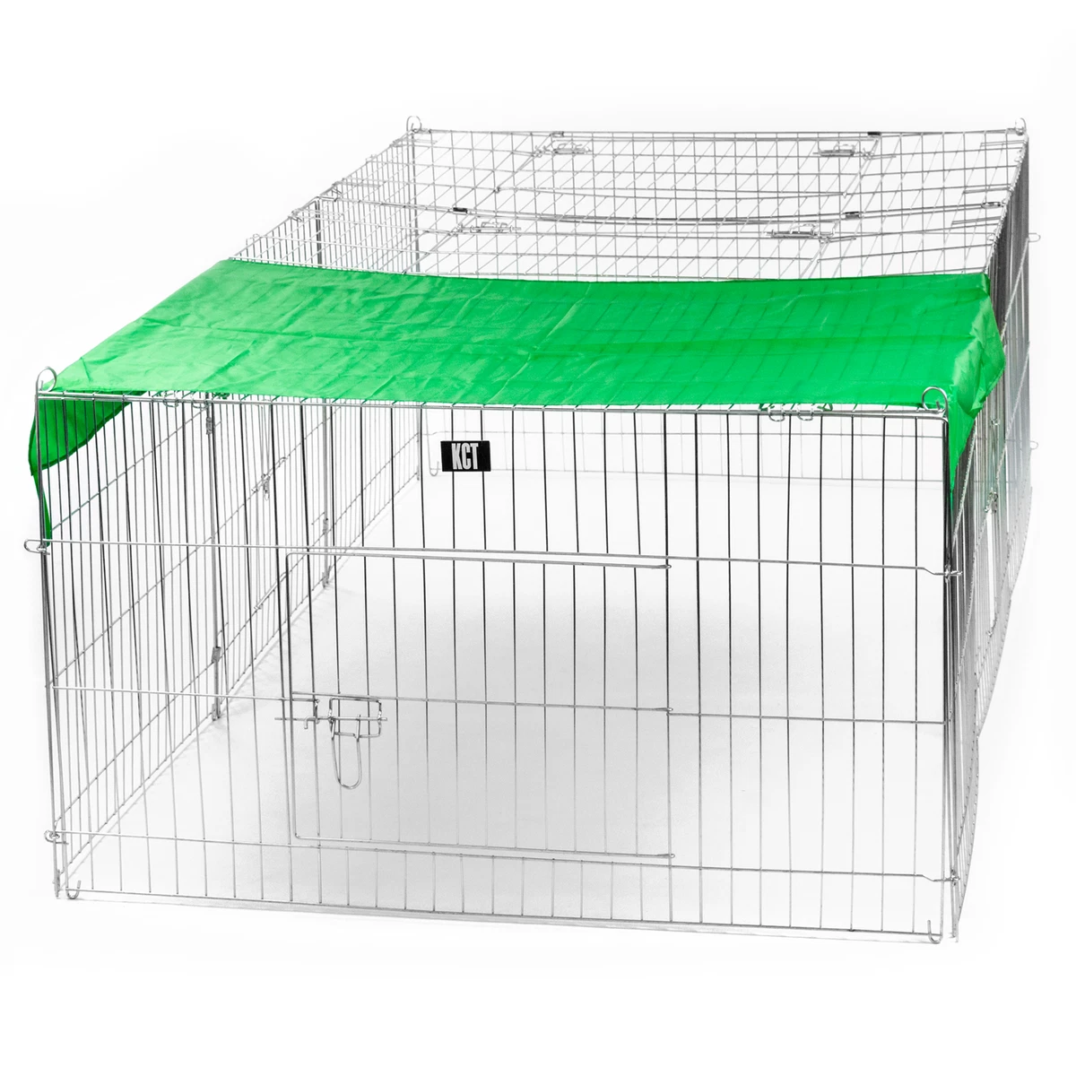 KCT LARGE ENCLOSED PET PLAYPEN OUTDOOR METAL DOG CAT RABBIT RUN