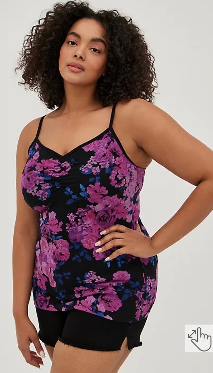 NWT Torrid Plus Size 5 5X 28 CINCH FRONT CAMI - FOXY FLORAL NWT Torrid Plus Size 5 5X 28 CINCH FRONT CAMI - FOXY FLORAL