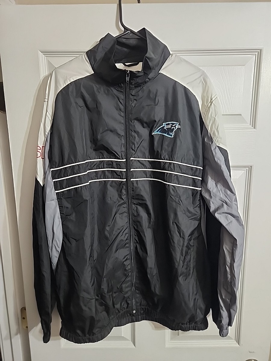 Carolina Panthers Jacket Men Large NFL Zip Sports Illustrated Windbreaker XL