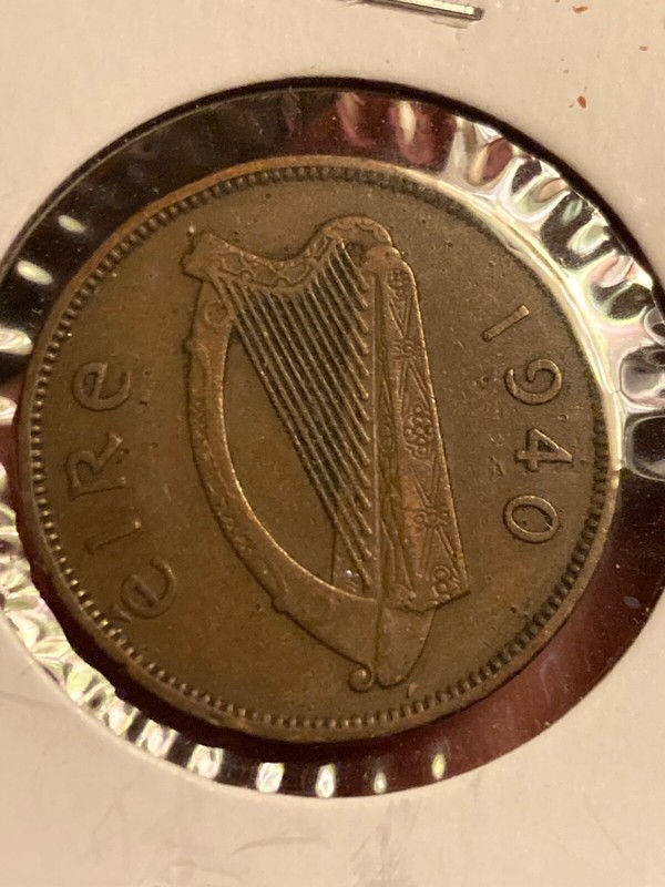 High Grade 1940 | Irish 1/2d | Irish Half Penny | Sow | KM.10