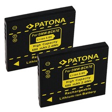 2x Batteria Patona 680mAh li-ion per Panasonic Lumix DMC-SZ1,DMC-SZ5,DMC-SZ7