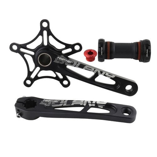 Integrated Crankset Single Speed Crank Arms 130 Bcd Connecting Rods Monoplate - Picture 7 of 31