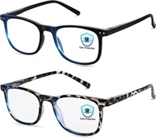 Madeyes Blue Blocker Computer Glasses, Anti Glare, PACK OF 2