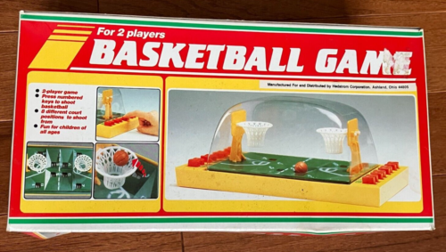 VINTAGE ,GAME OF BASKET BALL FOR 2 PLAYERS ,BOXED Retro - Picture 1 of 3