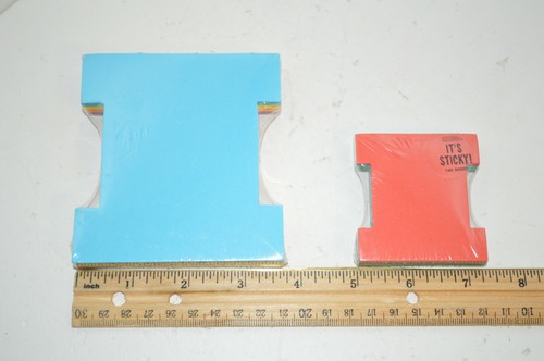 U PICK 2X Sticky Letters Notes Post Initials Pink GREEN Neon Blue Yellow Red PUR - Picture 16 of 36