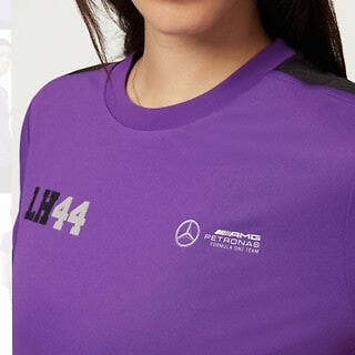 Mercedes AMG Petronas F1 Team Offizielle Ware Lewis Hamilton 44 Sport T-Sh - Bild 8 von 8