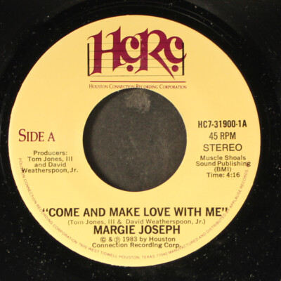 MARGIE JOSEPH: come and make love with me / give it to me HCRC 7'' Single 45 RPM